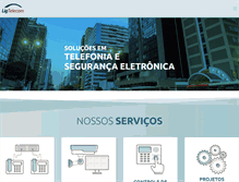 Tablet Screenshot of ligtelecom.com.br